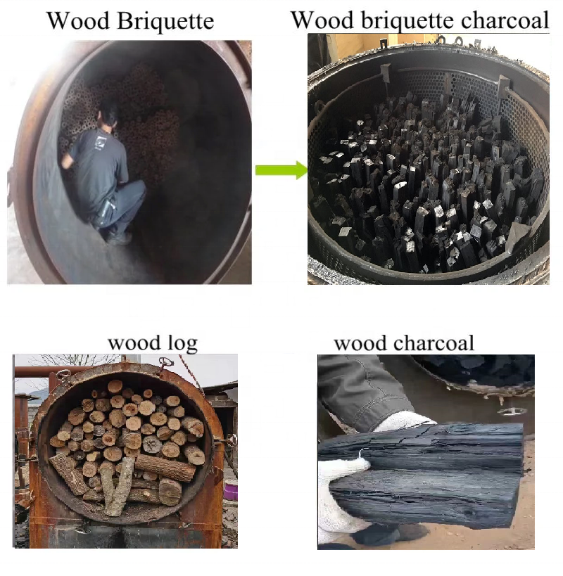 MB Continuous Activated Carbon Rotary Kiln For Making Wood Charcoal Coconut Shell Rice Husk Carbonization Stove