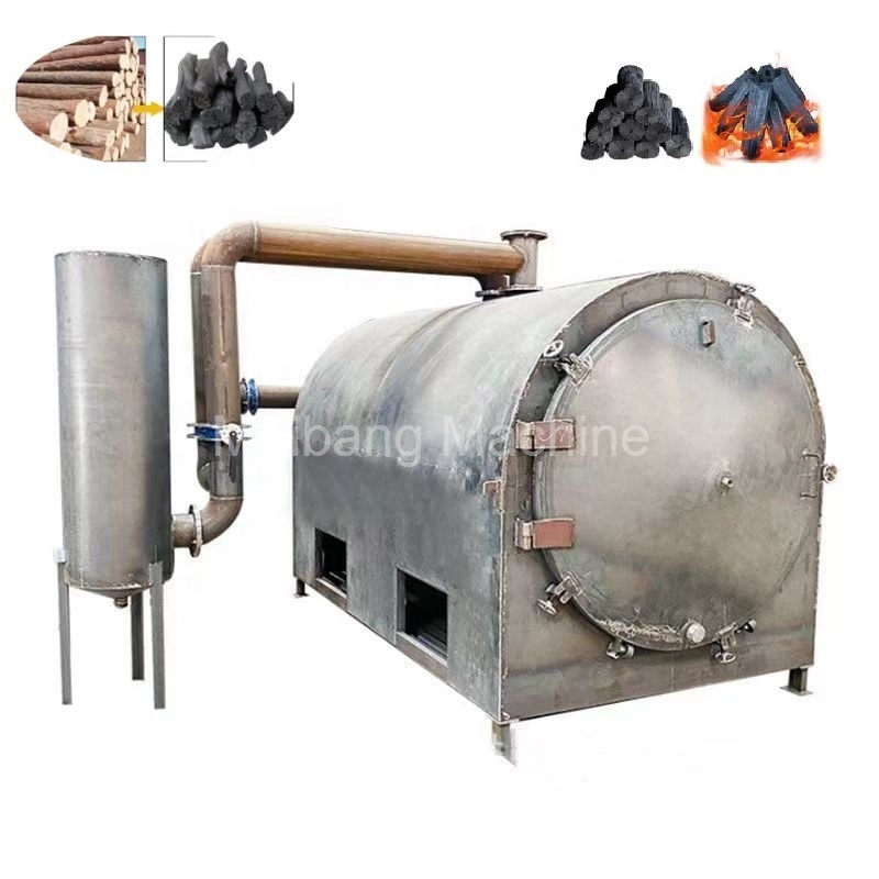 High Productivity Bamboo Charcoal Furnace  Continuous Smokeless Carbonization Furnace Biomass Carbonization Furnace