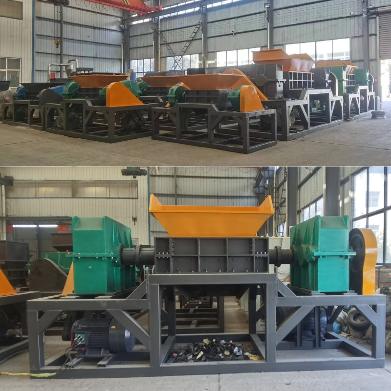 Automatic rubber tire shredder with screen hydraulic waste tire shredder machine used tire shredder for sale