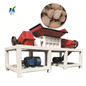 Commercial Coconut Shell Fiber Frond Crusher Wood Husk Cassava Waste Coconut Shredder