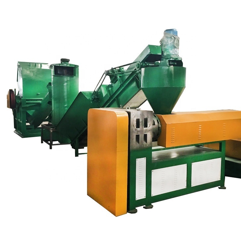 PVC PE PET plastic granulator recycling plastic pelletizing machine