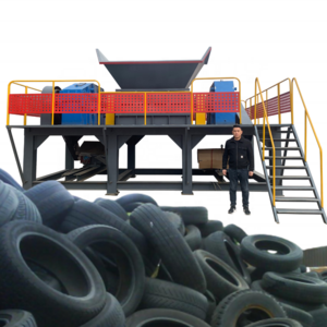 twin shaft shredder tyre shredder tyre recycling machine shredder