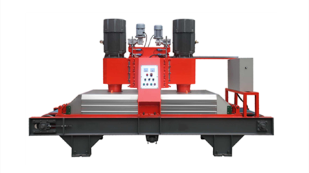 Factory customized two head calibration segmented polishing marble granite bridge saw stone pavers cutting machine