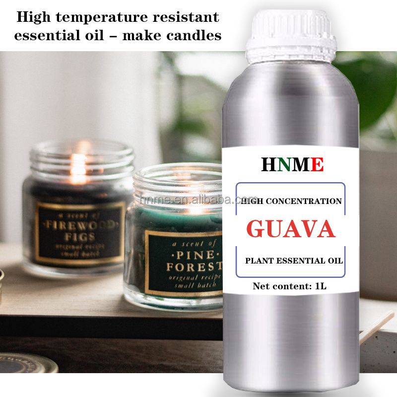 Wholesale Guava concentrated oil raw material 1L aluminum can packaging candle soap reed diffuser humidifier essential oil