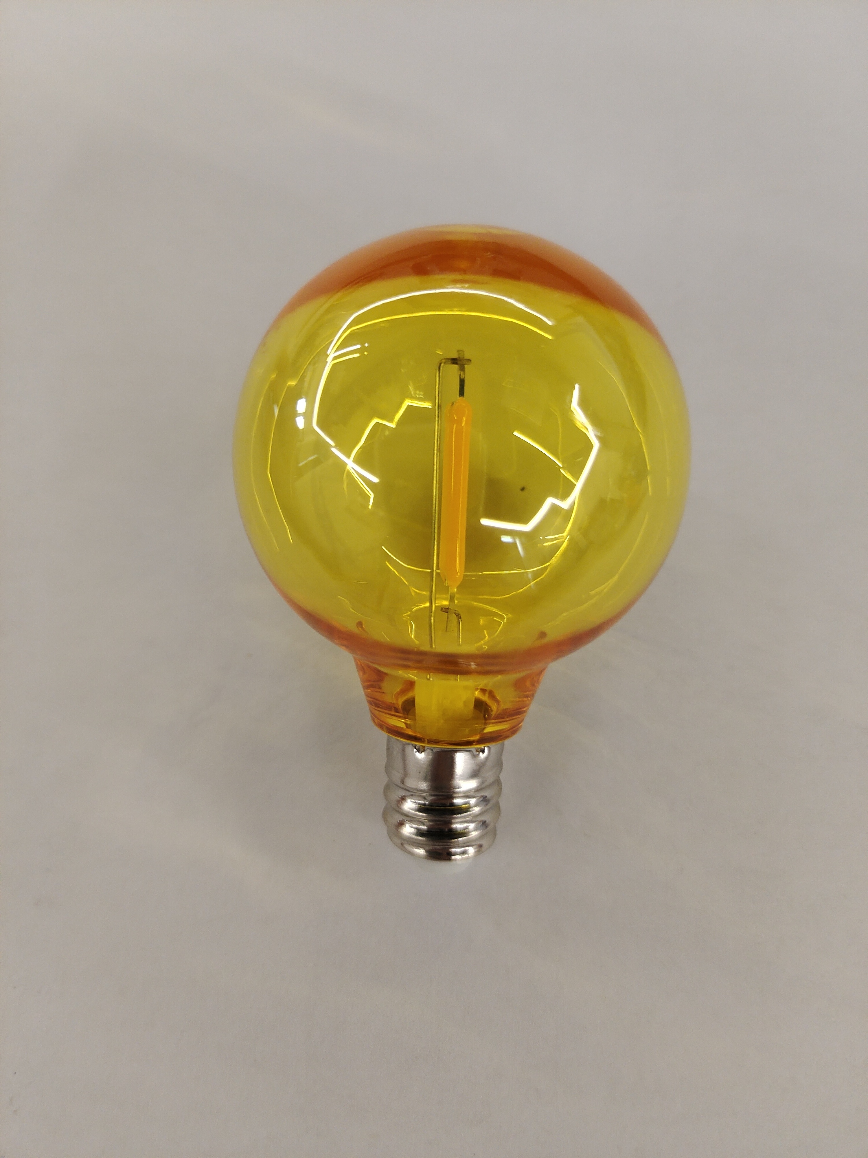 G40 plastic led filament bulb colorful led light bulb for outdoor light with small base