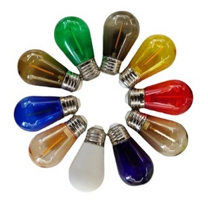 Led Bulbs S14 LED Plastic Bulb candy String Light LED filament bulb for outdoor