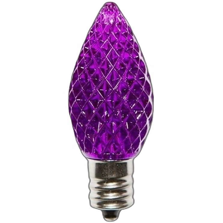 C7 Strawberry purple Replacement Christmas Light LED Bulbs E12 Candelabra Base lights decoration