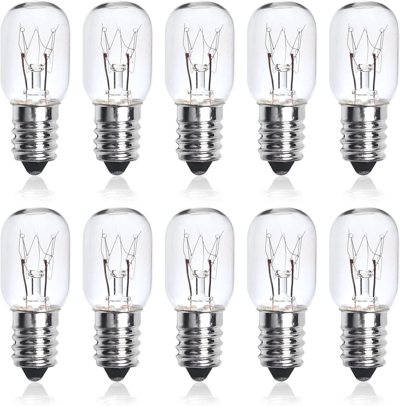 T20 15W E14 SES Small Screw Incandescent light Bulbs  Tubular Appliance Bulb Oven Light Fridge