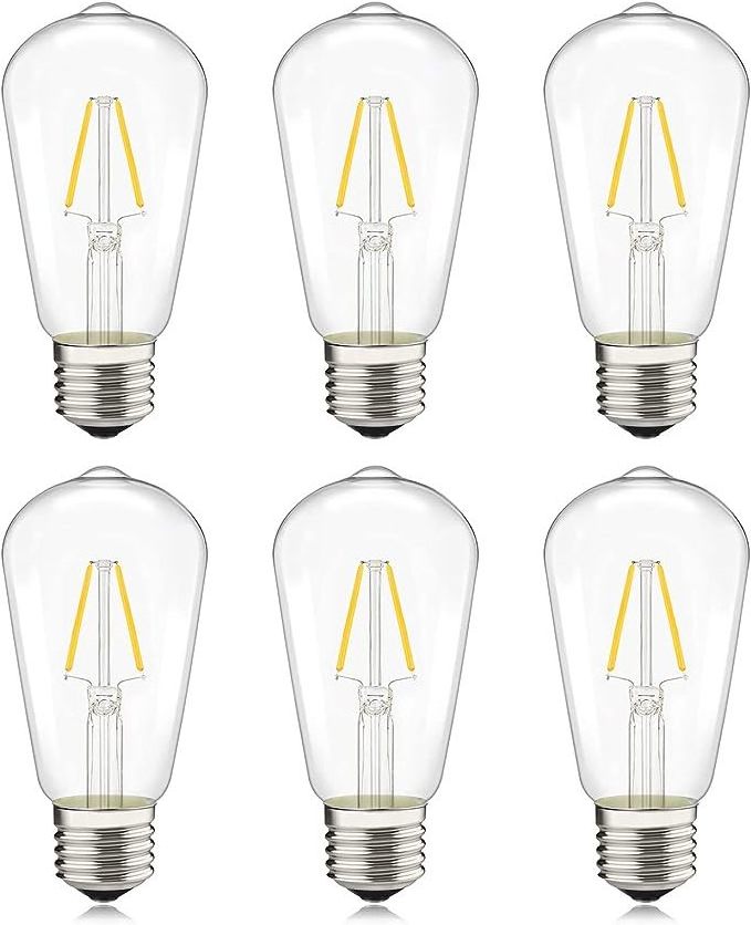 ST58 Edison bulb for restaurant bar home 2w 4w 6w led bulb edison Filament indoor decorative light bulb