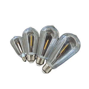 Shatterproof STseries ST38 ST48 ST58 ST64 led filament bulb for String lights Plastic