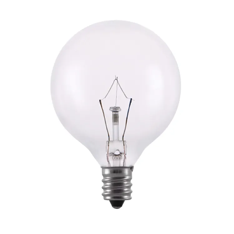 Globe G16.5 G50 Incandescent Light Bulb with Clear glass 25W 60W 110V 230V incandescent lamp