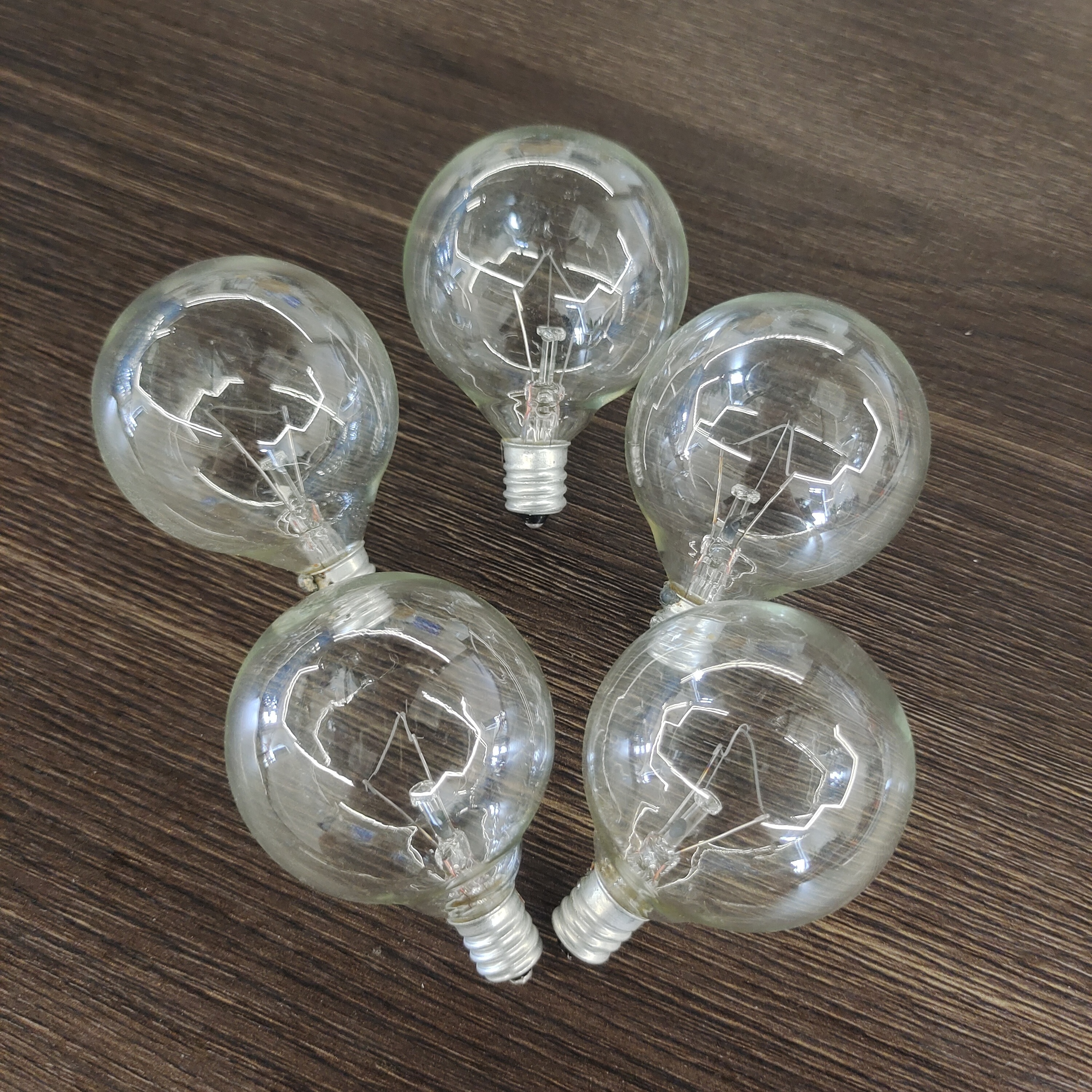 Globe G16.5 G50 Incandescent Light Bulb with Clear glass 25W 60W 110V 230V incandescent lamp