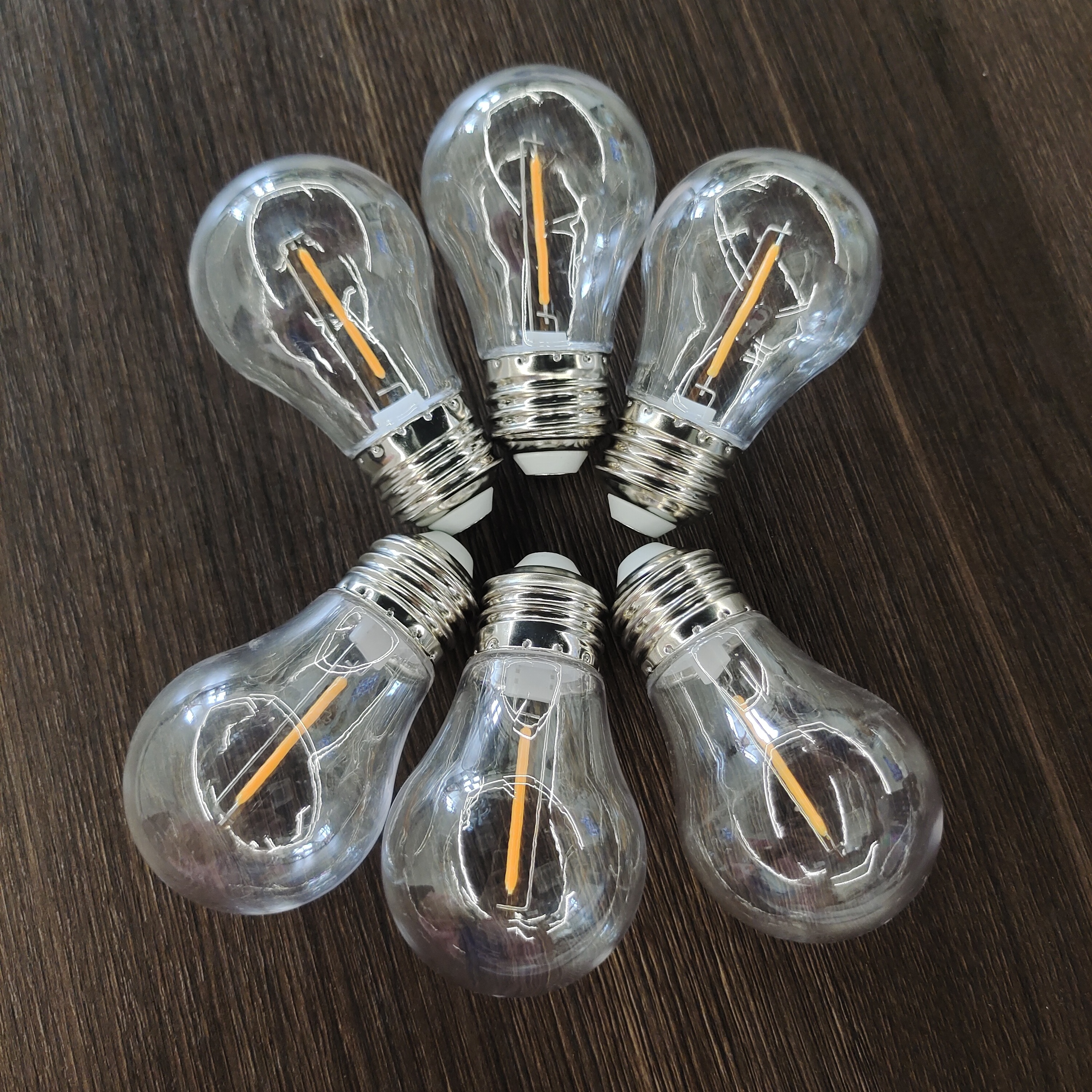 PC shell LED A15 1W filament bulb Incandescent Replacement decorations for String Lights