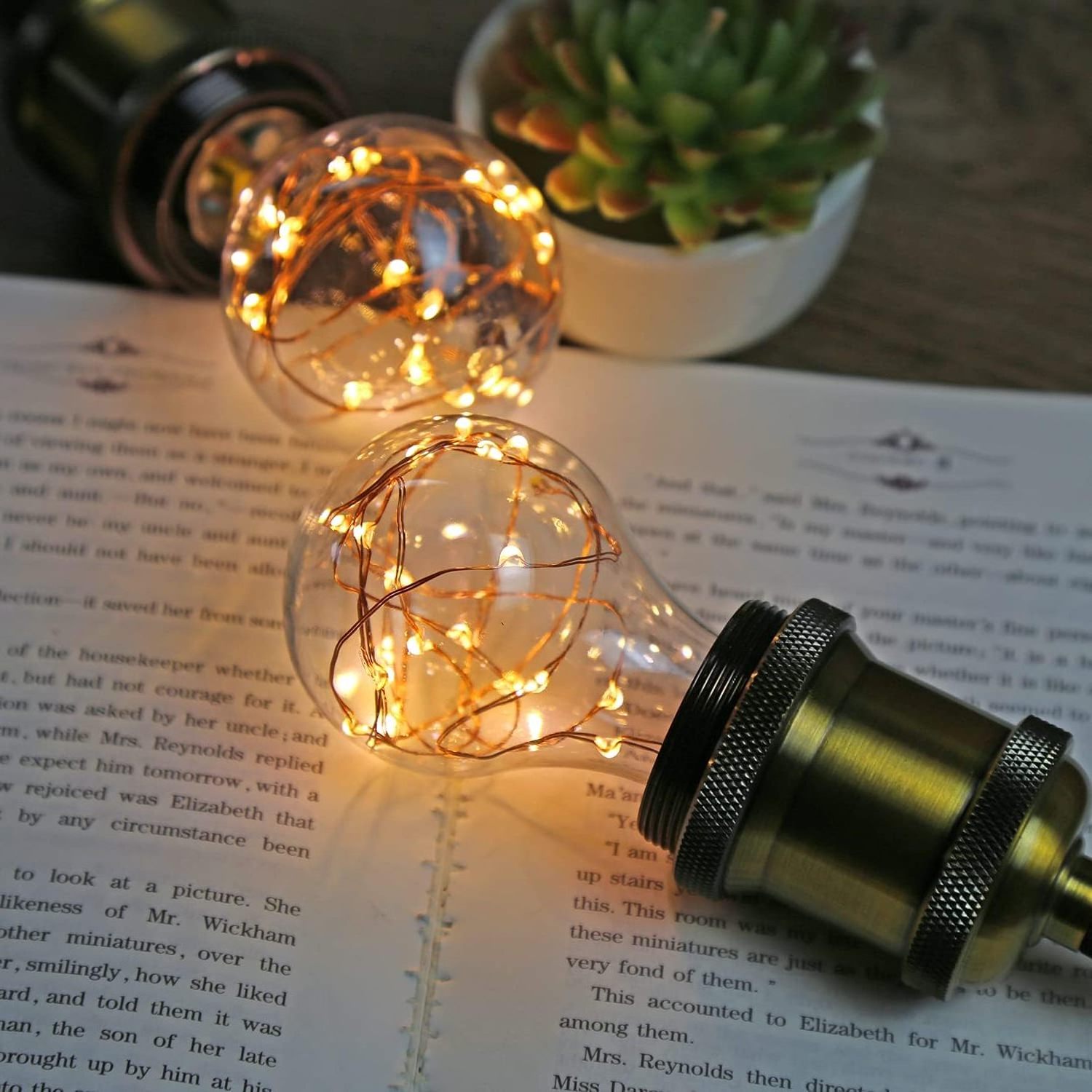 LED Fairy Light Bulb A60 A19 Night Lights Flash Starry Decorative Copper Wire String Lights