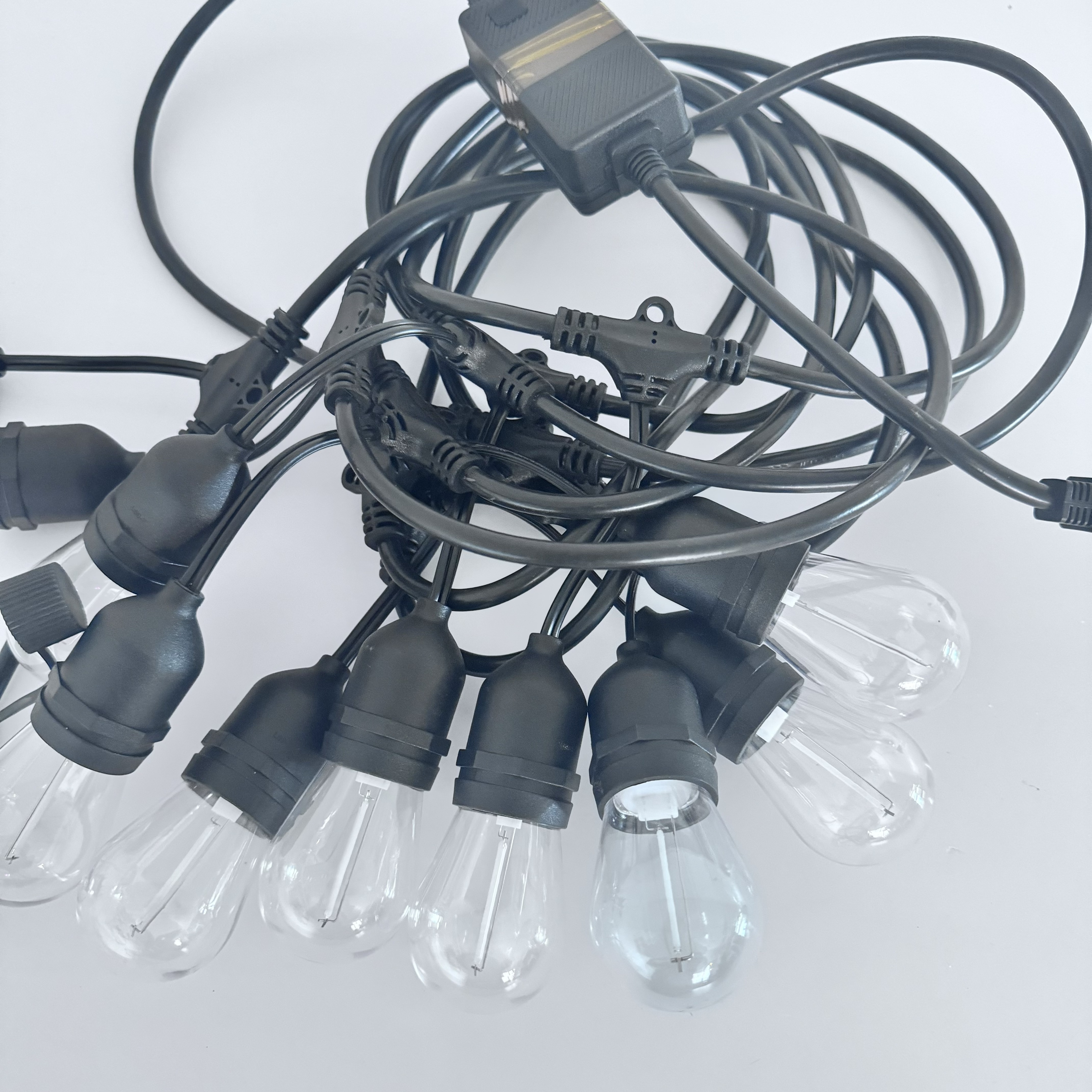 S14 E26 E27 Festoon LED Color changing RGB Dimmable filament String Light with Remote Controlled