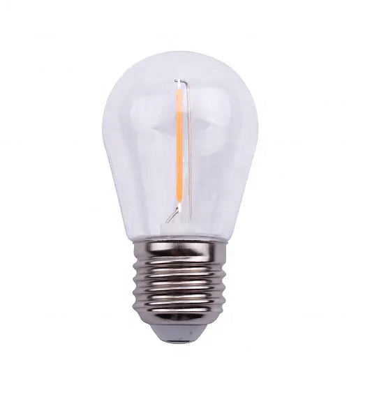 s14 filament bulb Replacement  Outdoor String Lights led filament bulb Clear Plastic led bulb filament