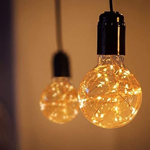 LED Fairy Light Bulb G95 E26 Edison Screw Night Lights Copper Wire String Lights for Bedroom Living Room Festival Chr