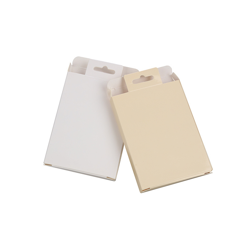 Gold plated electronic products Data cable earphone charging bank packaging carton transparent PVC window carton