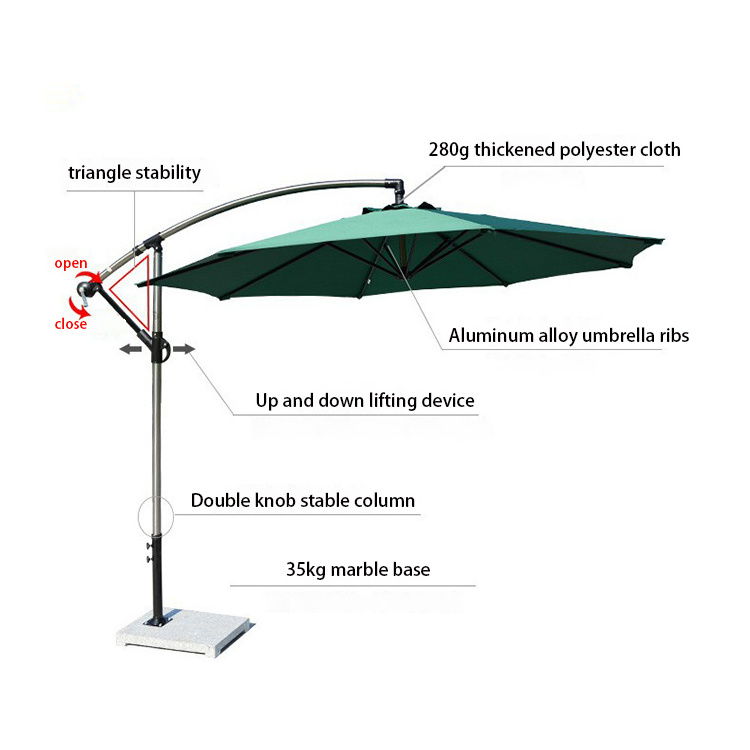 Superior Quality Furniture Huge Patio Umbrellas Table Garden Parasol Great Price Outdoor Banana Yard Umbrella