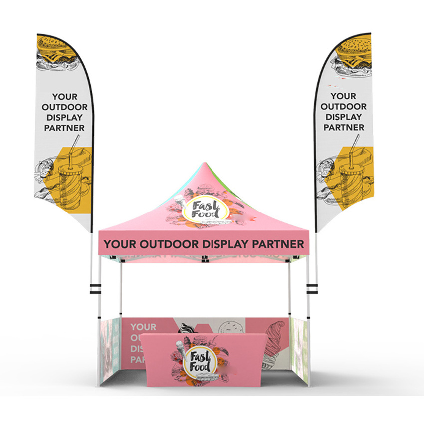 10x10ft 3x3m factory folding aluminium custom ez up pop up canopy tent event outdoor trade show advertising tent