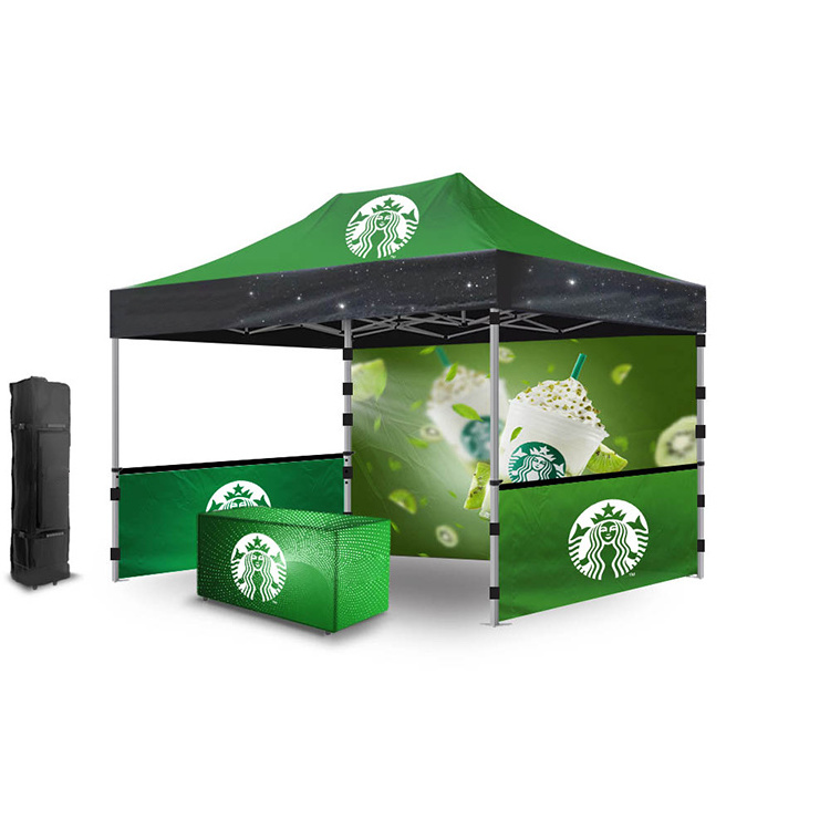 Customized Logo Aluminium Exhibition Tents Sun shelter And Anti- Wind Pop Up Advertising Event Tent