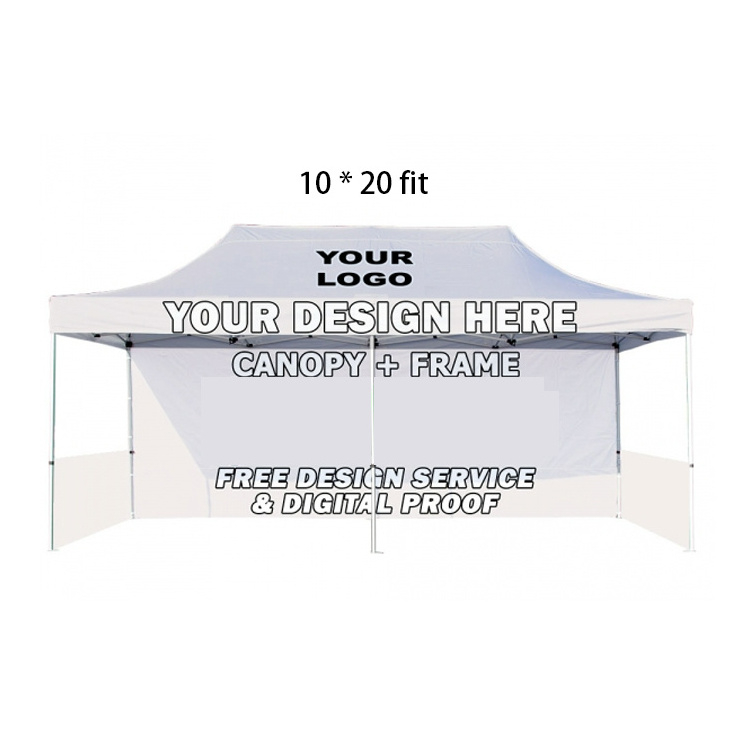 No Moq 40*40mm 20*20fit Aluminium Exhibition Tents Sidewalls Folding Canopy Business work Outdoor Foldable Garden Gazebo Tent