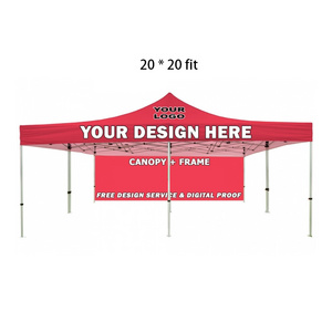 No Moq 40*40mm 20*20fit Aluminium Exhibition Tents Sidewalls Folding Canopy Business work Outdoor Foldable Garden Gazebo Tent