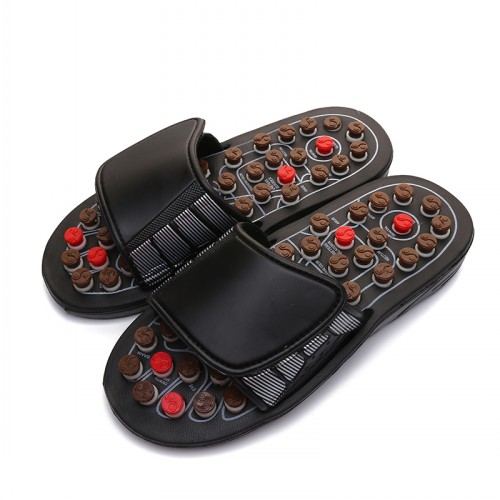 Wholesale hot sale acupressure slipper foot massage slippers jade stone acupoint slippers