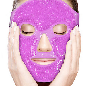 2022 new wholesale reusable customized ice cooling hot heated skin care eye mask gel face mask