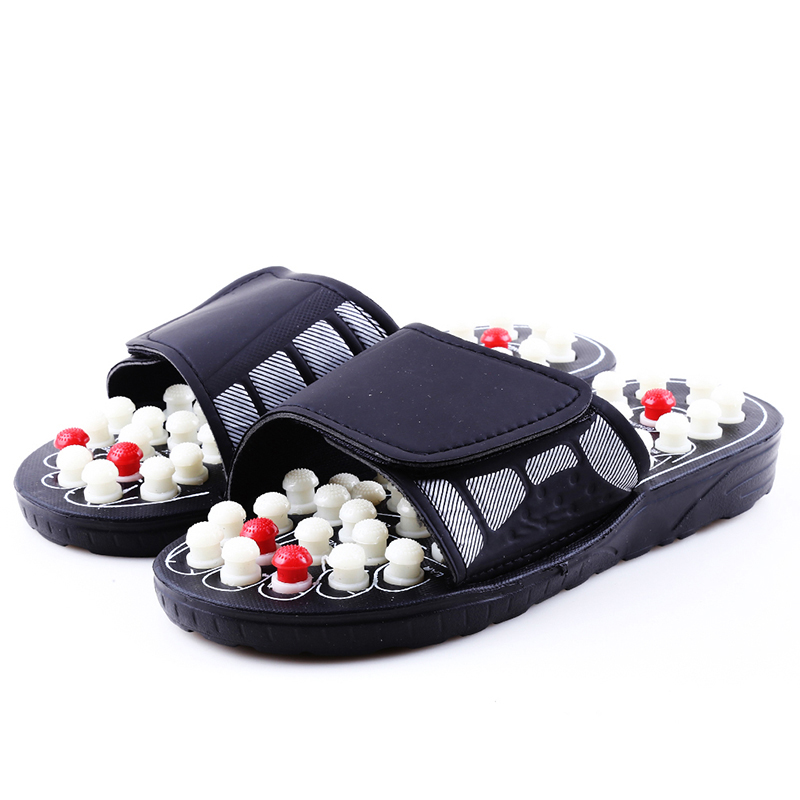 Wholesale hot sale acupressure slipper foot massage slippers jade stone acupoint slippers