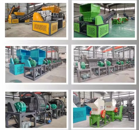 Tyre Recycling Shredder Machine Double Shaft Tire Shredders