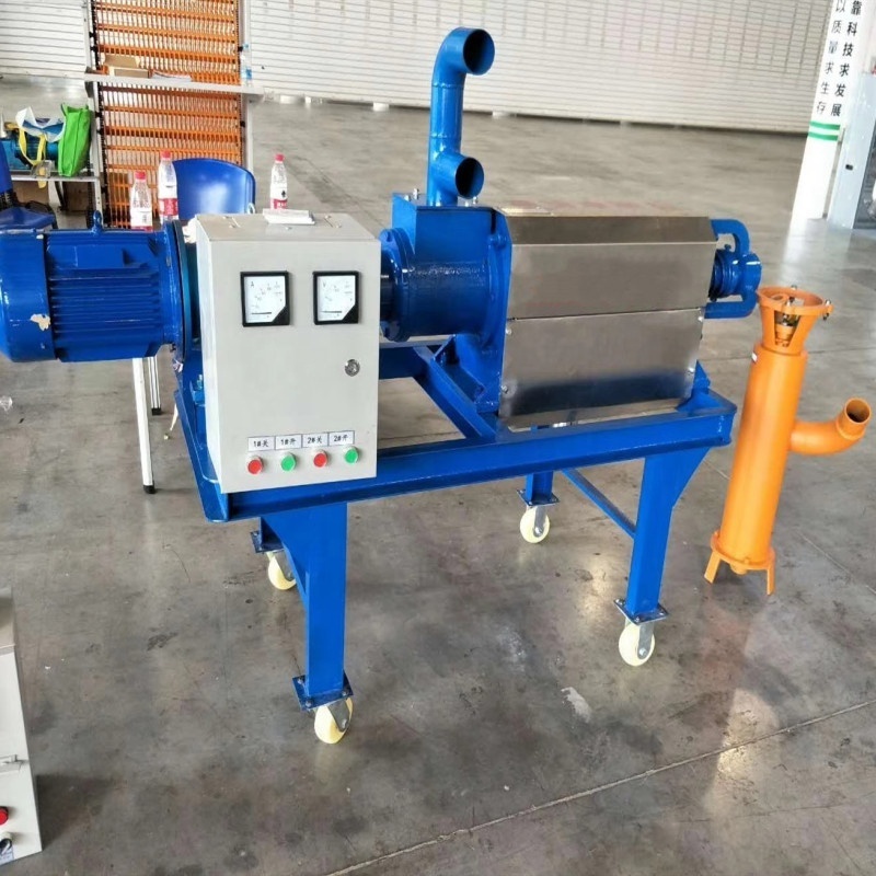 Sludge Dewatering Screw Press Separator Coconut Fiber Peat Treatment