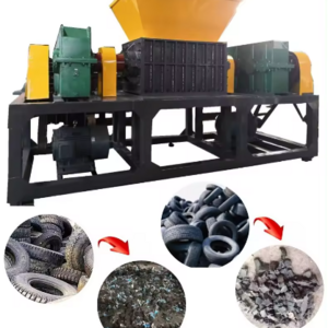 Tyre Recycling Shredder Machine Double Shaft Tire Shredders