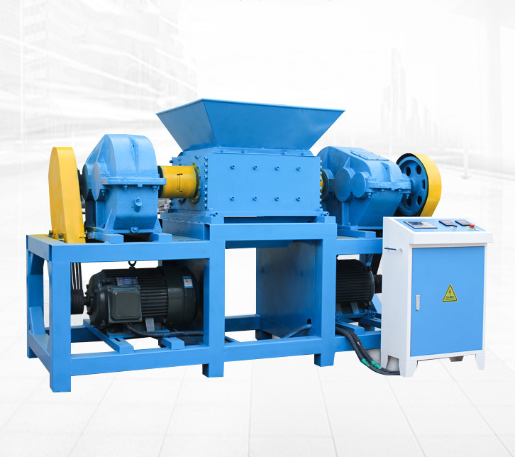 Industrial High Efficiency Cardboard Double Shaft Shredder/waste Wood Pallet Double Shaft Shredder