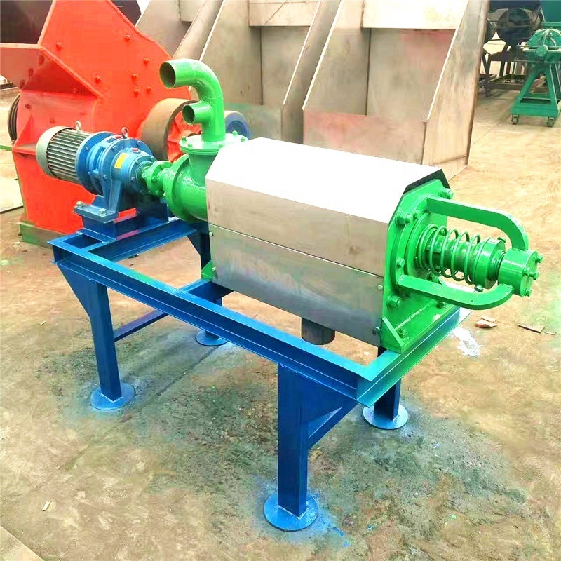 Sludge Dewatering Screw Press Separator Coconut Fiber Peat Treatment