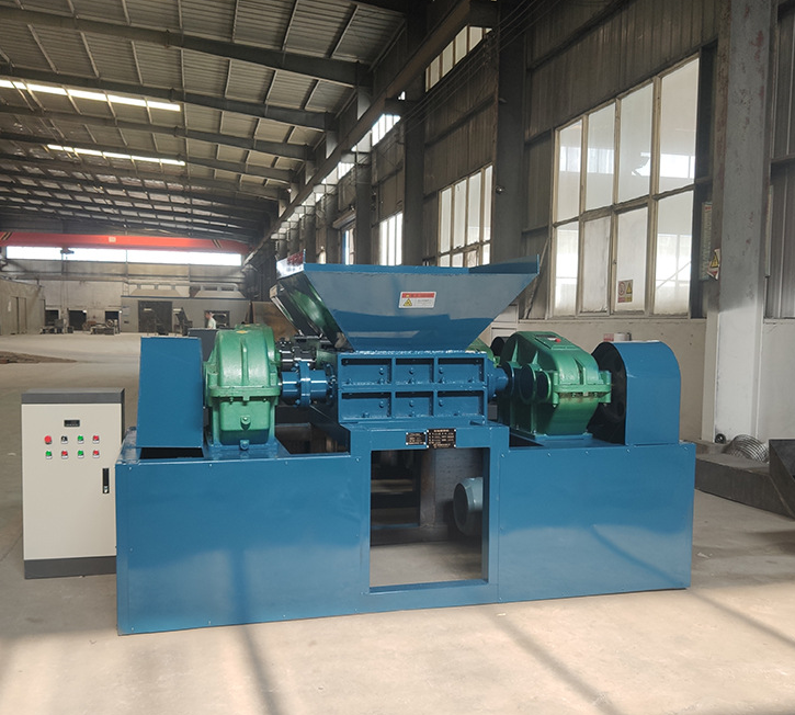 Waste Wood Pallet Rubber Tire Recycling Double Shaft Shredder Machine Rubber And Plastic Shredder