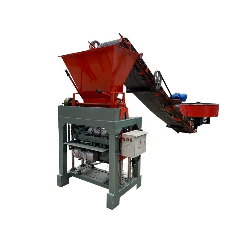 China hot sale small scale  cement concrete fly ash paver interlocking  brick block making  machine price