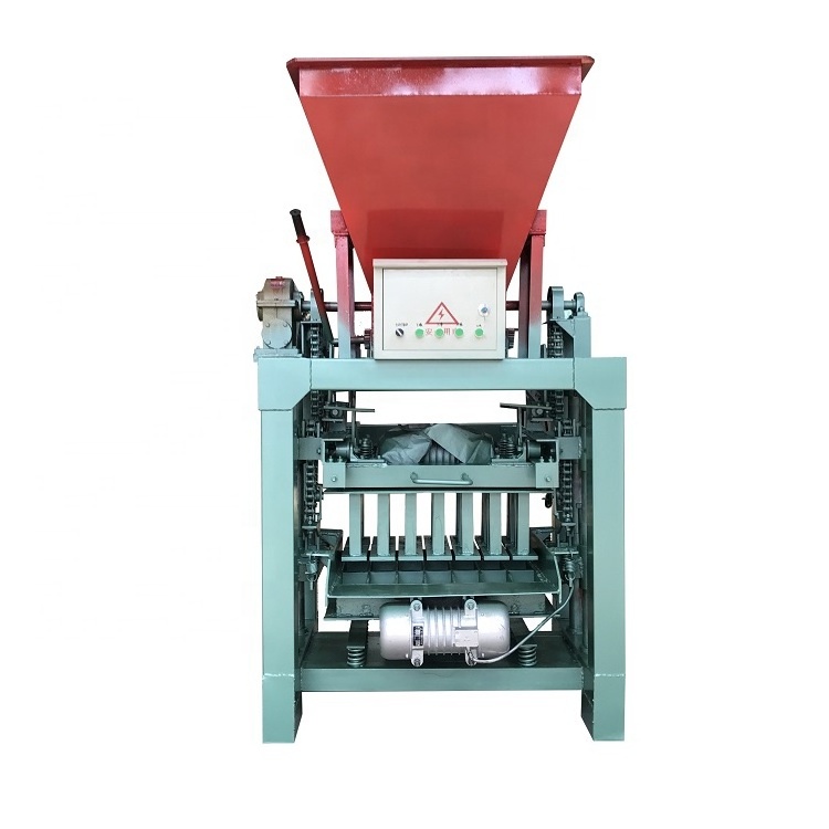 China hot sale small scale  cement concrete fly ash paver interlocking  brick block making  machine price