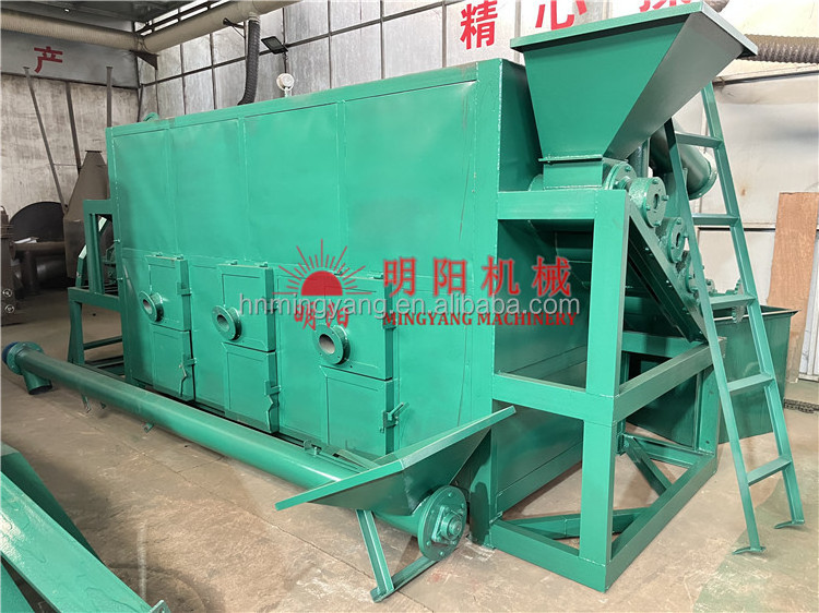 Wood sawdust rice husk charcoal making machine for bio char soil amendment