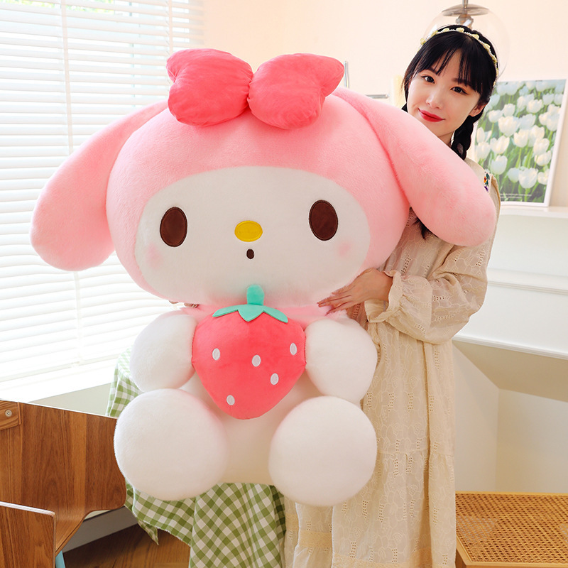 Sanrioed Cartoon Kuromi My Melody Cinnamoroll Pochacco Pompom Purin Strawberry Cute Hug Plush Toys For Claw Machine