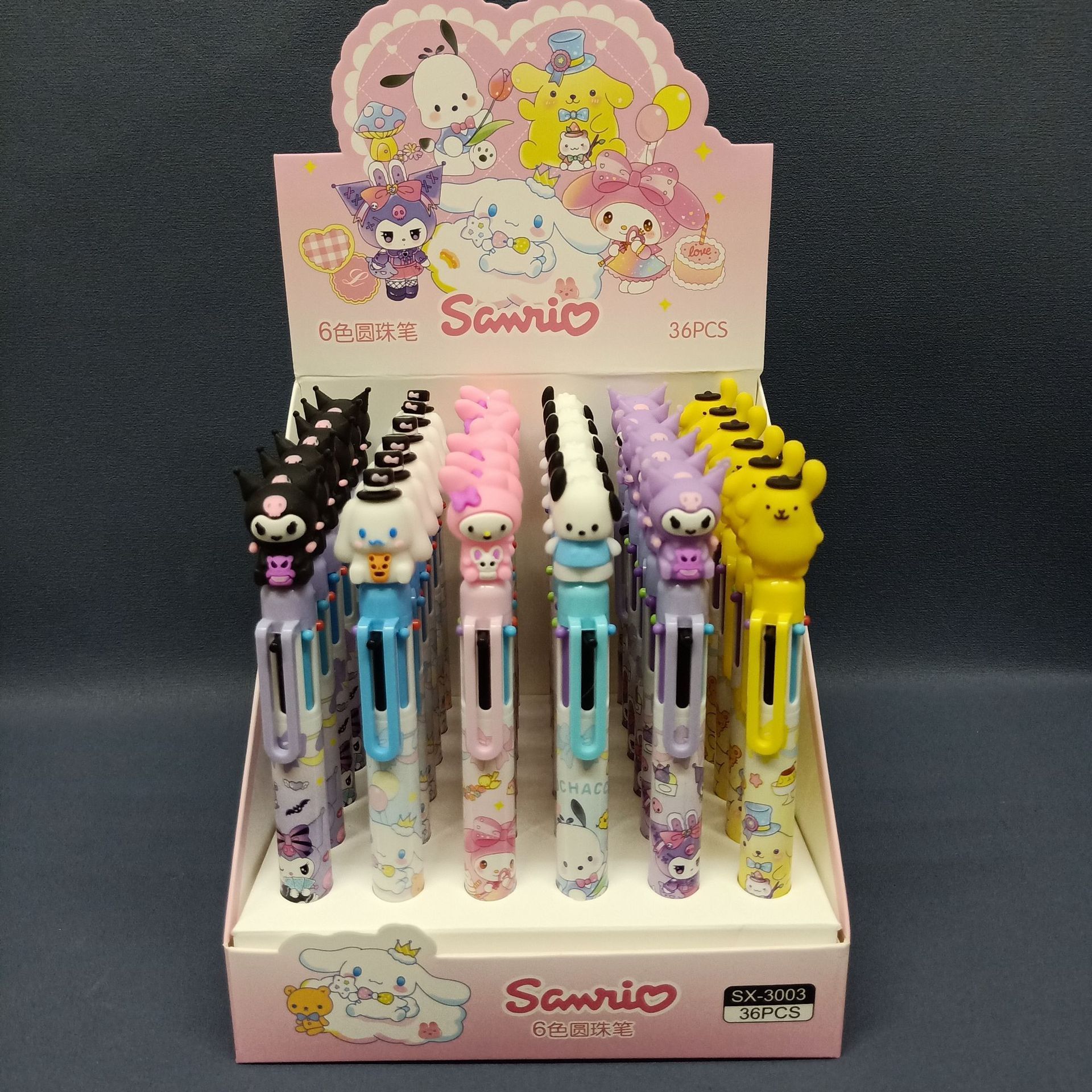 New Sanrio Stationery Sanrio Ruler Correction Tape Sanrio Decoration Air Cushion Comb Pencil Sharpener Kuromi Classroom Things