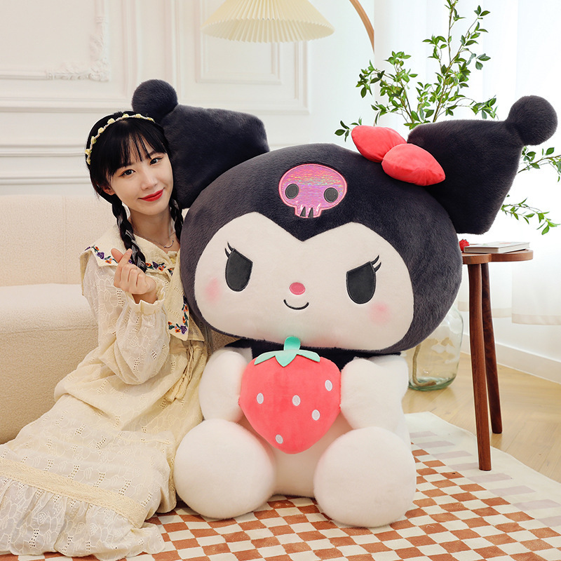 Sanrioed Cartoon Kuromi My Melody Cinnamoroll Pochacco Pompom Purin Strawberry Cute Hug Plush Toys For Claw Machine