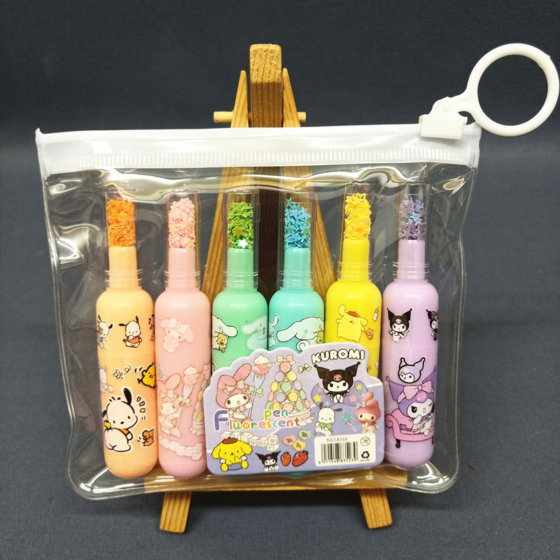 New Sanrio Stationery Sanrio Ruler Correction Tape Sanrio Decoration Air Cushion Comb Pencil Sharpener Kuromi Classroom Things