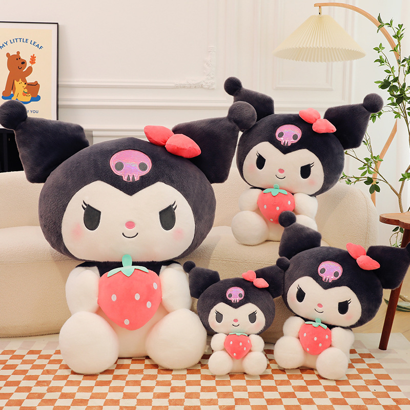 Sanrioed Cartoon Kuromi My Melody Cinnamoroll Pochacco Pompom Purin Strawberry Cute Hug Plush Toys For Claw Machine