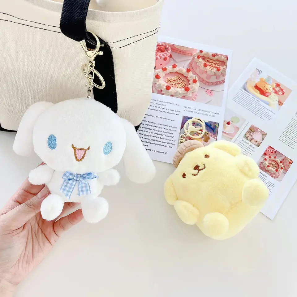 Wholesale My Melody and Kuromi Sanrio Plushie Plush Toys Keychain Cute Sanrio Keychain