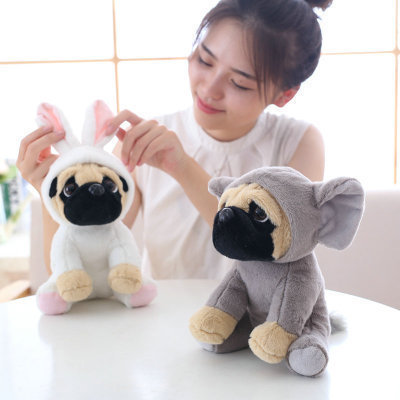 Wholesale Creative Animal Plush Transform Shar Pei Dog Doll Puppy Plush Toy Wedding Gift Doll Claw Machine Shar Pei Dog Toy