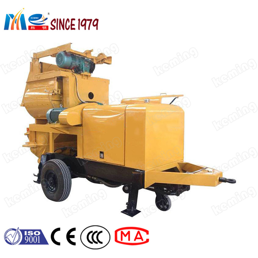 Portable Concrete Pump Diesel Engine Portable Concrete Mixer Pump with Remote Control