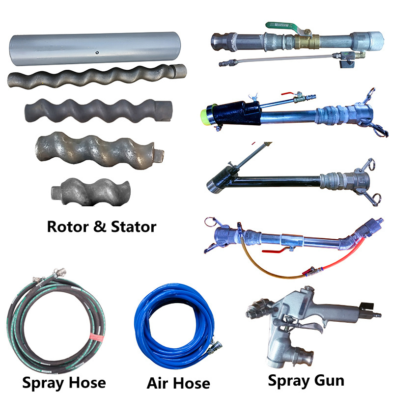 Plastering Machine Parts Screw Type Cement Mortar Pump Parts