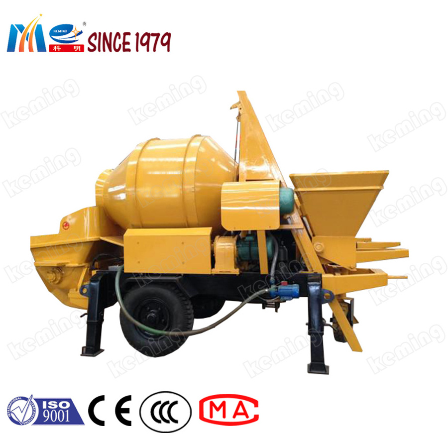 Portable Concrete Pump Diesel Engine Portable Concrete Mixer Pump with Remote Control