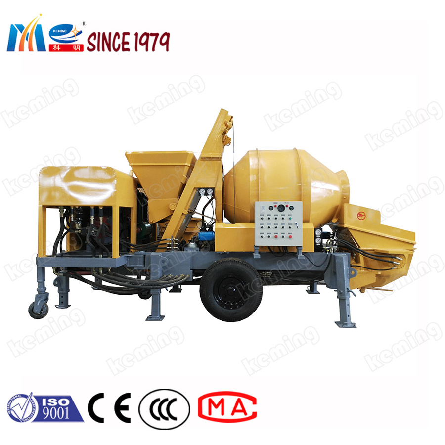 Portable Concrete Pump Diesel Engine Portable Concrete Mixer Pump with Remote Control